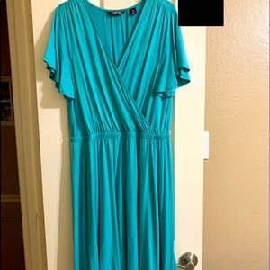 Land’s End Turquoise Midi Dress